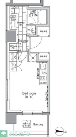 パークハビオ東陽町の物件間取画像